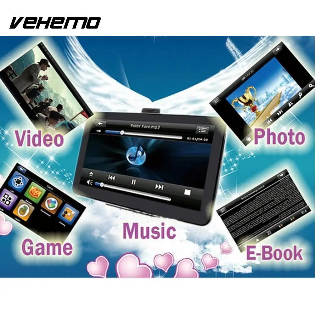 

Vehemo Mp3 Mp4 Car GPS Navigator Car Navigation Navigation Player MP4 Player Smart Premium Motor WinCE 6.0