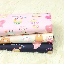 Полуярдовое тонкое Хлопковое платье с милым рисунком кота ручной работы; одежда для детей; хлопок; T626