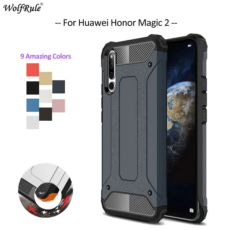 

For Cover Huawei Honor Magic 2 Case WolfRule TPU & PC Armor Bumper Protective Phone Case For Huawei Honor Magic 2 Cover 6.39''