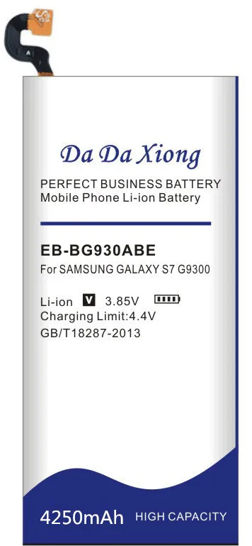 Аккумулятор Da Xiong 4250 мА/ч, EB-BG930ABE Батарея для samsung GALAXY S7 G9300 SM-G9300 SM-G930 G930 G930F