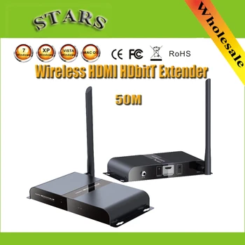 

1080P 50M/164Ft LKV388 Wireless HDbitT HDMI WIFI Range Extender Transmitter&Receiver Repeater With IR Remote for HDTV Projector