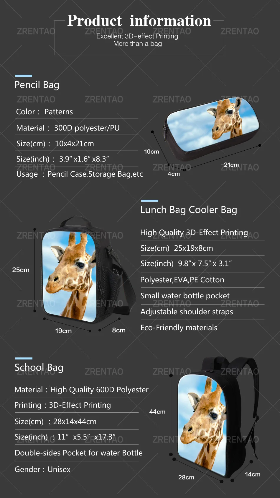 school rucksack sets