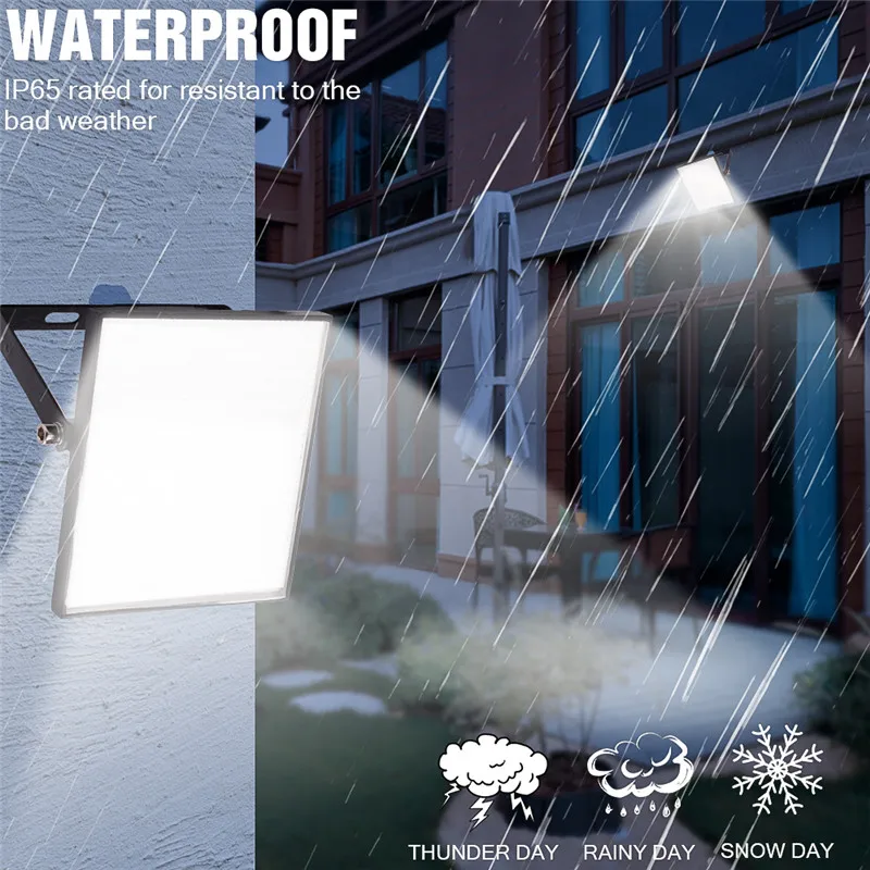 

New 100W 100lm/w LED Flood Light LED Spotlight Refletor Outdoor Lighting Waterproof IP65 Floodlight White/Warm White AC165-265V