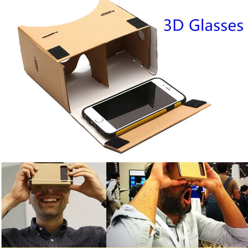 HESTIA Google Cardboard 3d Glasses Virtual Reality Glasses Vr Box DIY Google Vr Cardboard 3d