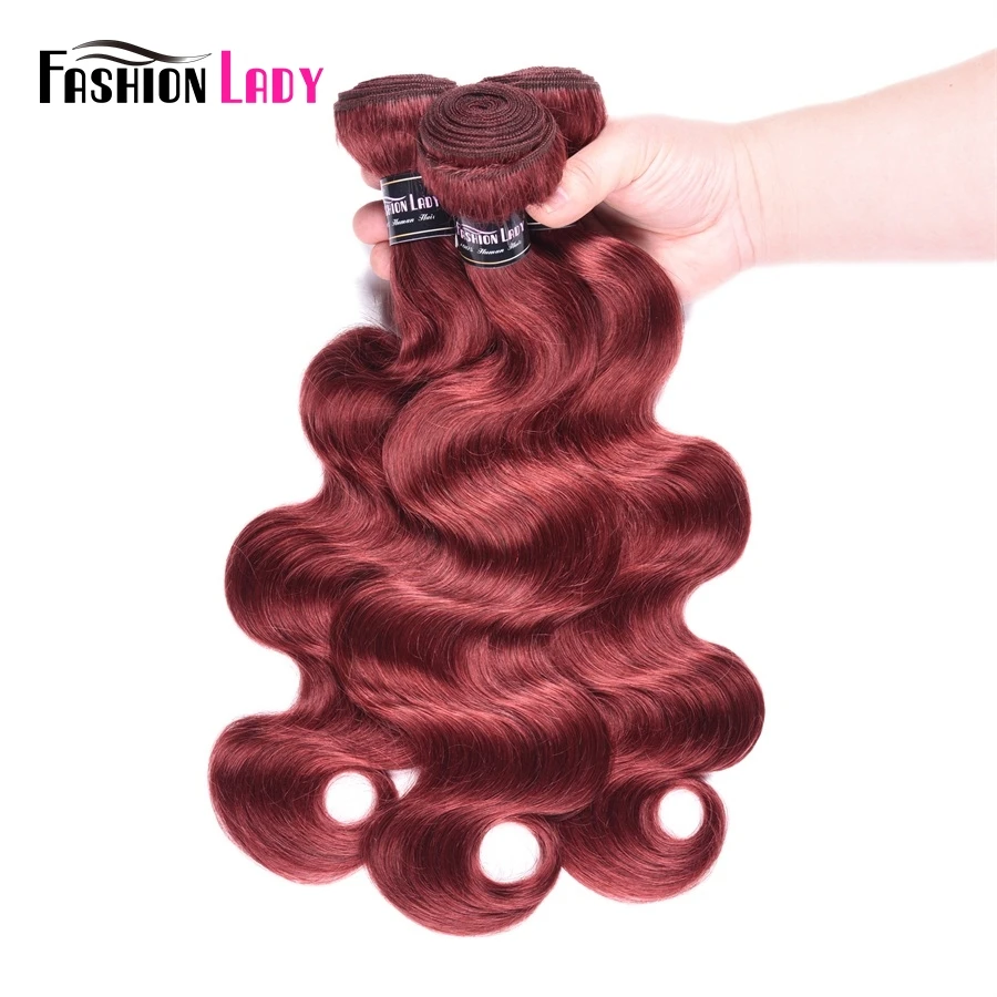 Модные женские перуанские пряди, предварительно окрашенные, красные, бодиволновые пряди, человеческие волосы, Пряди 33#4 шт, не Реми волосы для наращивания
