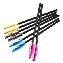 100pcs/lot Eyelash make-up brush synthetic fiber One-Off Disposable Eyelash Brush Mascara Applicator Wand Brush best deal