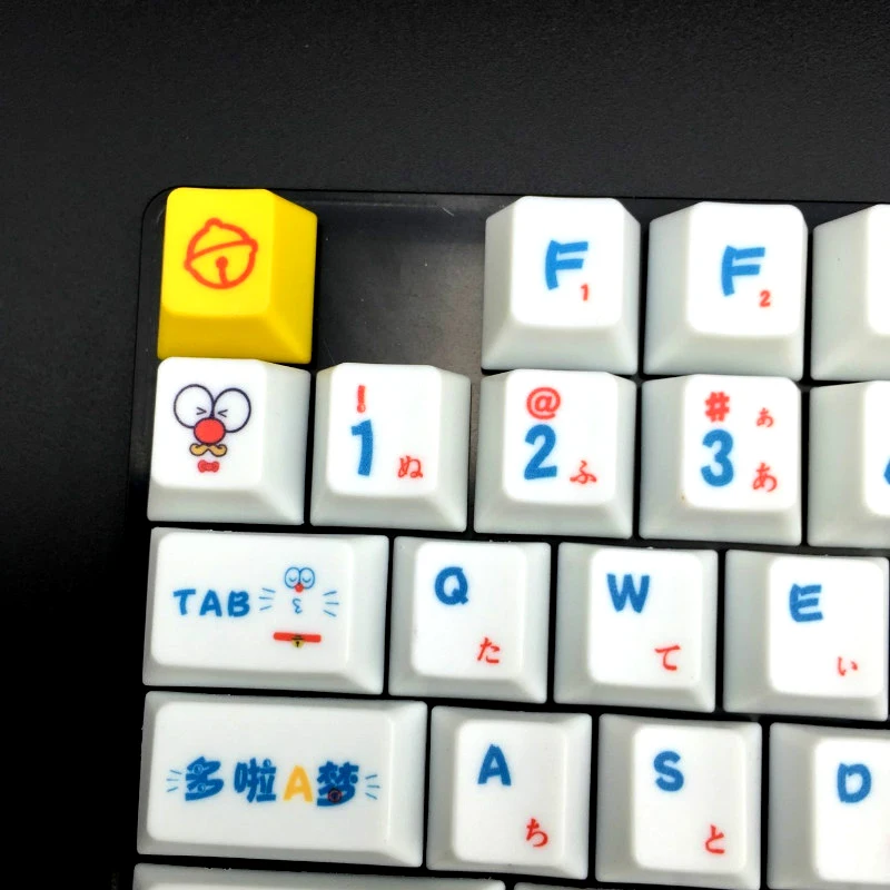 Doraemon японский Languag PBT брелки Топ Печатный 109 набор ключей профиль для Cherry MX переключатели Механическая игровая клавиатура