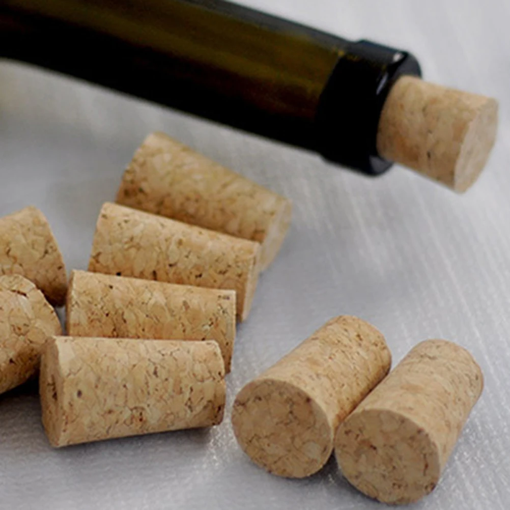 30 Pcs Natural Soft Wood Corks, 6 Sizes Tapered Cork Plugs