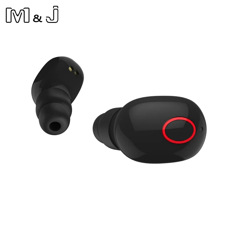 M & J наушники вкладыши TWS Bluetooth двойной стерео Беспроводной бас гарнитура громкой