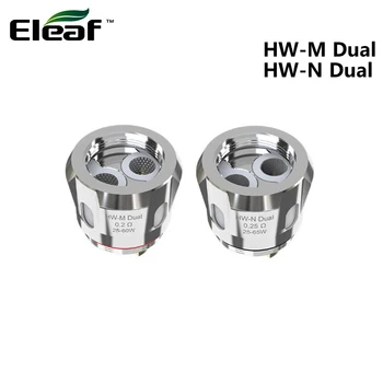 

5pcs/lot Eleaf HW-M Dual Coil 0.2ohm HW-N Dual 0.25ohm Head Electronic Cigarette Coil Evaporator for iStick NOWOS ELLO Duro kit