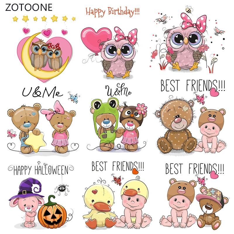 

ZOTOONE Pink Cute Stripes Iron on Transfer Patches on Clothing Diy Patch Heat Transfer for Clothes Decoration Sticker for Kids G