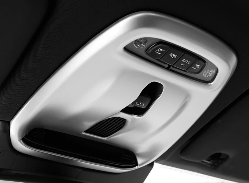 Для Volvo XC60 2018/XC90 2015-2018 ABS Матовый подкладке спереди крыши Купол Чтение свет лампы Крышка отделка 1 шт