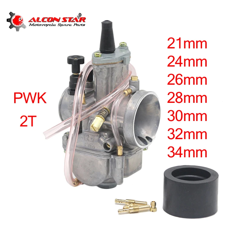 Alconstar 21 24 26 28 30 32 34 мм 2 тактный двигатель мотоцикла PWK Карбюратор с Power Jet для Honda KTM ATV