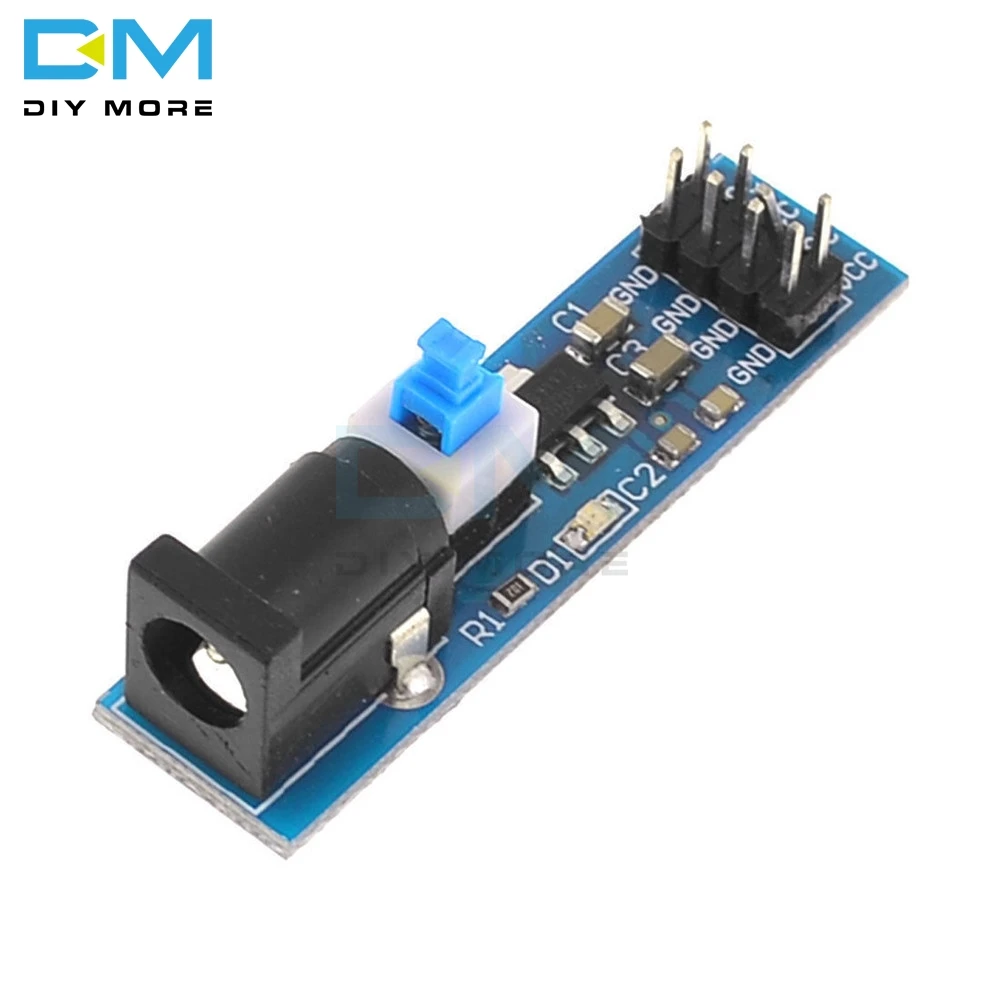 

Input 4.75-12V Output 3.3V AMS1117 3.3V Power Supply Board Module with DC Block And Switch Module