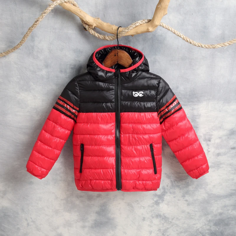 Зимняя куртка для маленьких мальчиков и девочек повседневное детское теплое пальто на утином пуху детская спортивная верхняя одежда с капюшоном подходит для детей от 2 до 8 лет