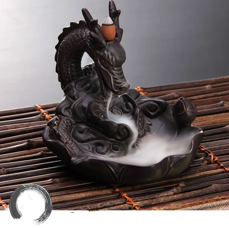 16x15cm high grade Creative Home Decor Chinese Dragon exhale Censer