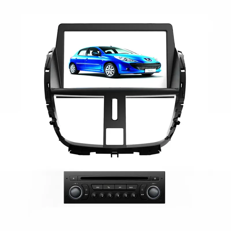 For Peugeot 207 android 4.4 Car dvd player GPS with WIFI GPS navigation