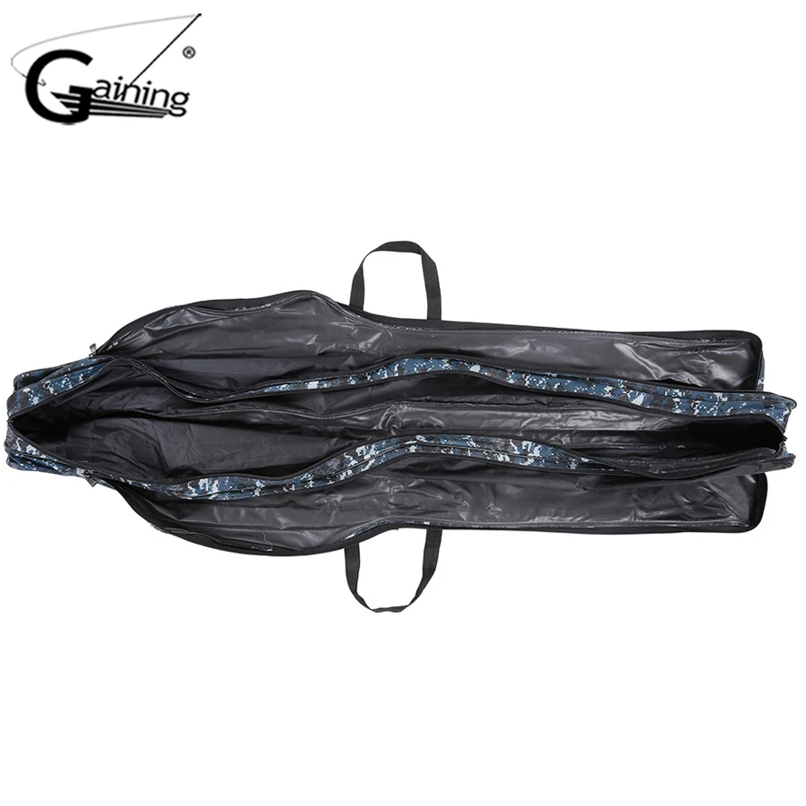 Fishing Bag Portable Foldable Fishing Rod Carrier Fish Pole Tools Storage Bag Case 3