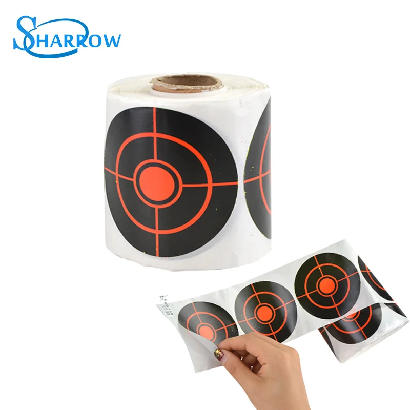 

1 Roll Archery Target Paper 3Inch Self-adhesive Splash Sticker Fit For Outdoor Sports Shooting Hunting Bow And Arrow Accessories