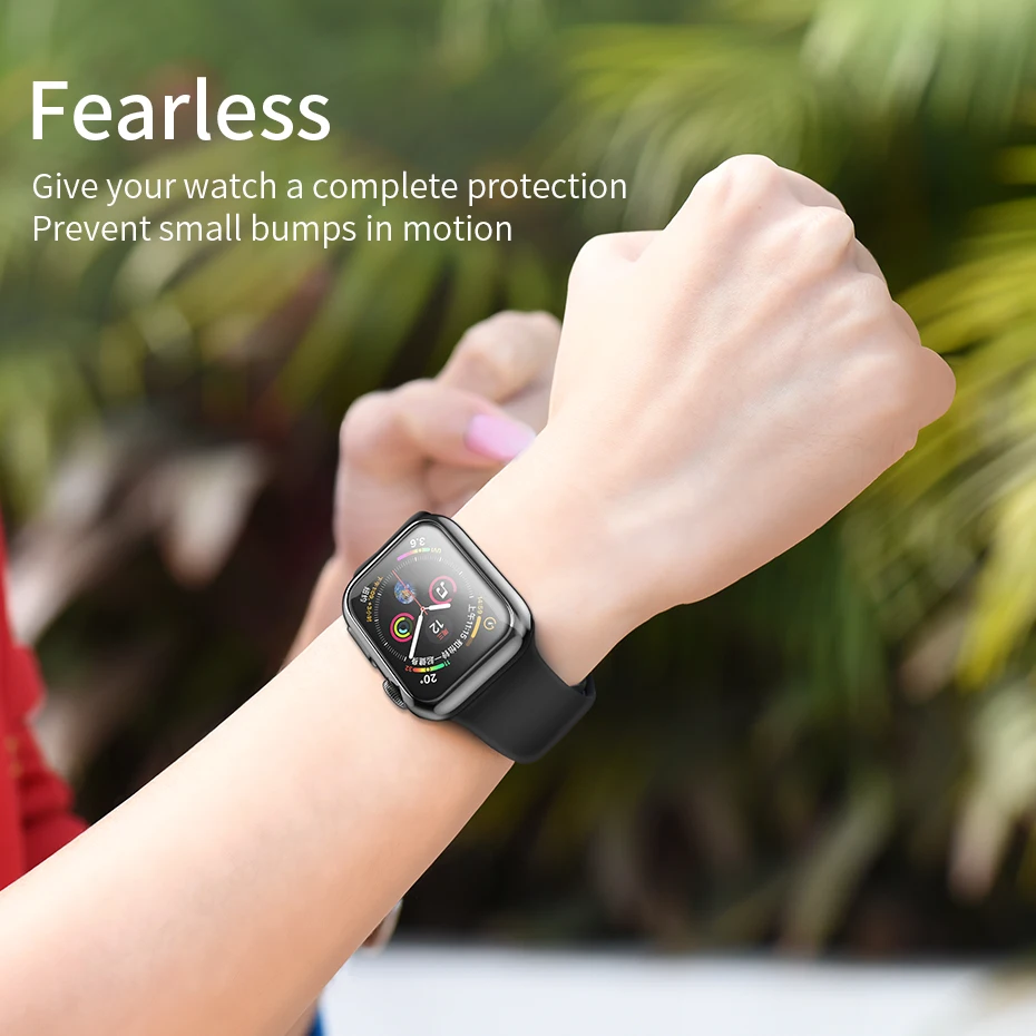 HOCO Ультратонкий разноцветный чехол для Apple Watch 5 44 мм 40 Силиконовый мягкий Iwatch
