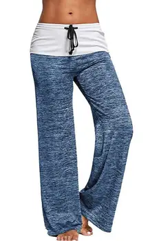 

Women Pants Workout Causal Autumn Long Pants Drawstring Wide Leg Pants Loose Straight Trousers Female Plus Size Trousers 3XL