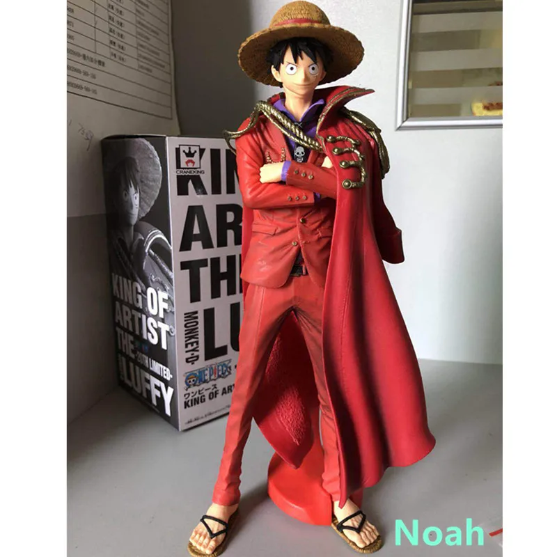 

10"ONE PIECE Monkey D Luffy Straw hat kid Lucy The fifth sea emperor KOA Birthday Gift PVC Action Figure Model Toy BOX 25CM Q188