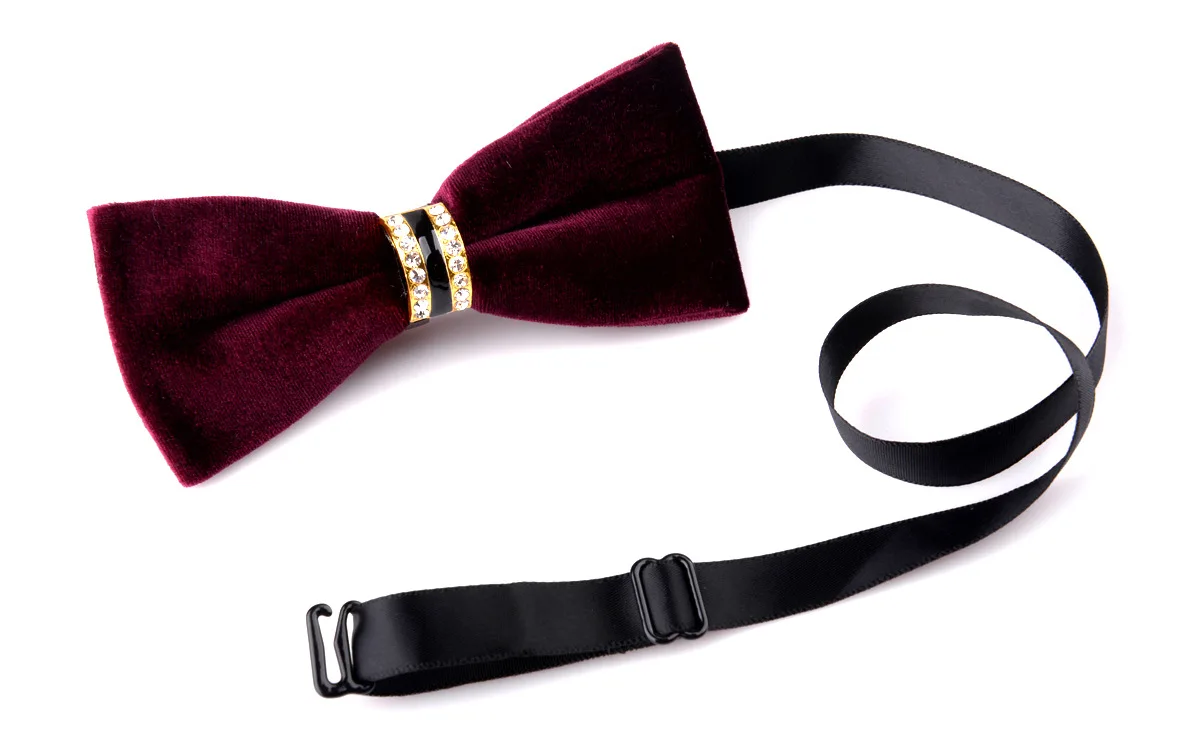 Мода Бизнес Мужские галстук-бабочка Нежный Pure Color галстук-бабочка высокого ранга высокого качества кашемир шелк галстук-бабочка
