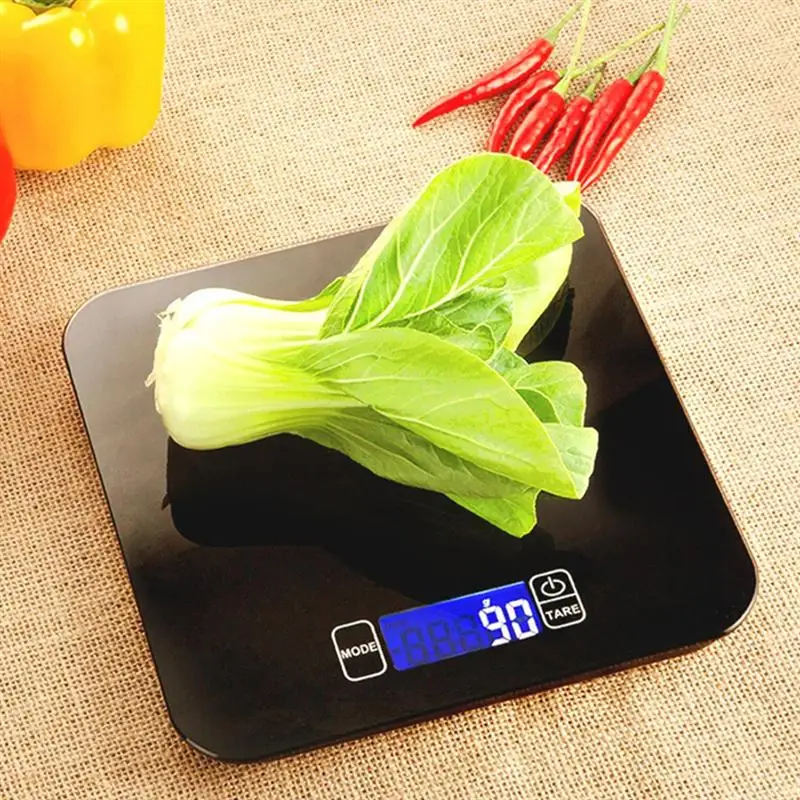 

15Kg Digital Scale Multifunction Food Scale for Cooking with Large Back-lit LCD Display (Black)