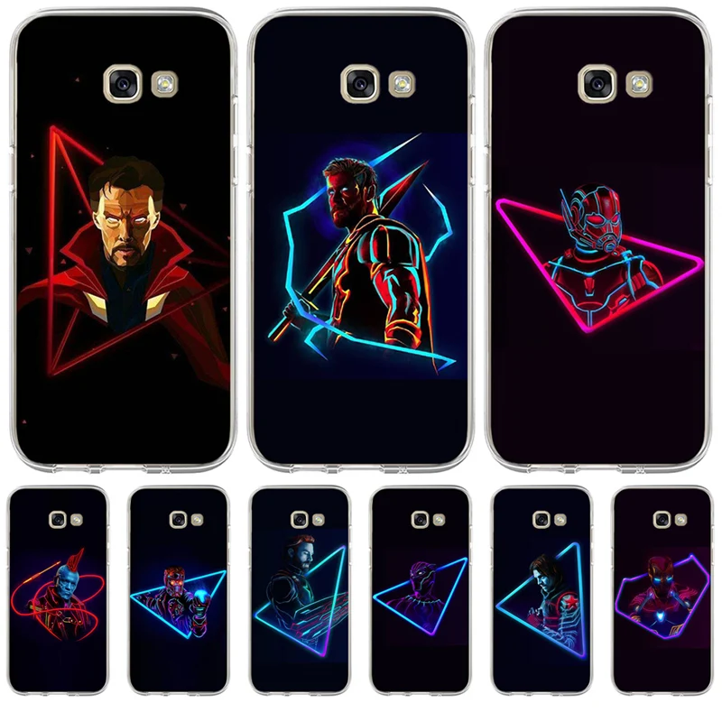 

For Samsung Galaxy S6 S7 S8 S9 Edge Plus A3 A5 A7 A8 J3 J5 J7 2015 2016 2017 2018 EU Cover Iron Man Marvel Hero phone case Cool