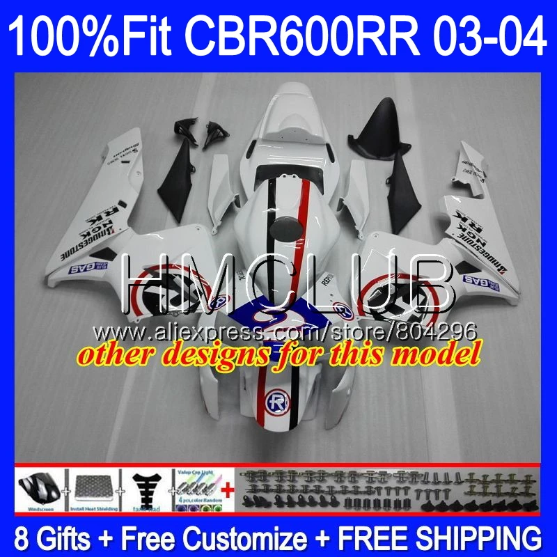 Инъекции не гонки для HONDA CBR600 RR CBR 600RR 600F5 03 04 63HM. 9 CBR600F5 CBR600RR F5 03 04 CBR 600 RR 2003 2004 обтекателя