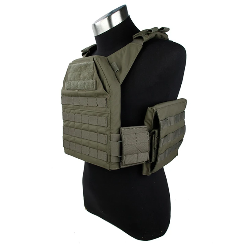 TMC FPC Tactical Vest FLPC Flowing Light Plate Carrier Body Armor Camo Cordura Airsoft Tactical Gear 3103 - Цвет: Ranger Green