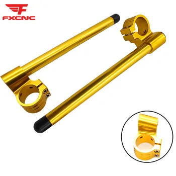 

31mm - 55mm CNC Riser Rised Aluminum Motorcycle Handlebar Clip-Ons Fork Handle Bars Clip ons For Universal 7/8"22mm Handlebar
