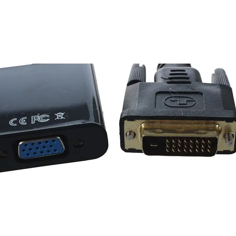 Pro DVI-D 24+1 Pin Male to VGA 15 Pin Female Cable Adapter Converter Connector #8 Pro DVI-D 24+1 Pin Male to VGA 15 Pin Female Cable Adapter Converter Connector #8