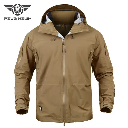 

Military Gear Waterproof Hardshell Outdoors Jacket Men Army Tactical Jacket Spring Camo Windbreaker Coat Camouflage Hunt Clothes