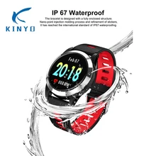 Смарт-часы IP67 водонепроницаемый смарт-Браслет Монитор кислорода в крови трекер сна Smartband поверхность из закаленного стекла браслет pk a9