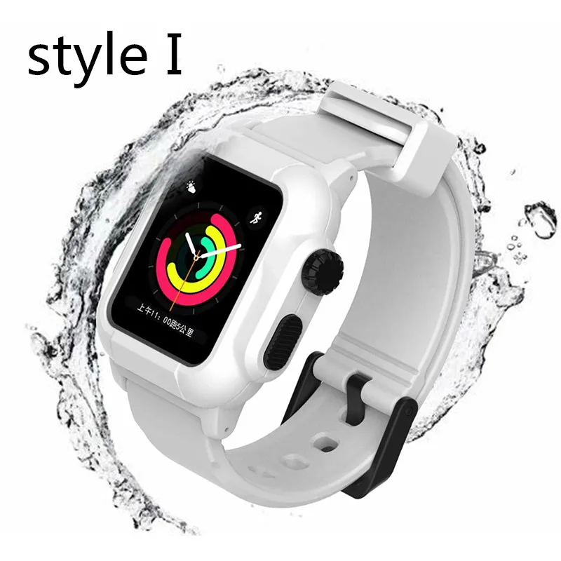 Спортивный Силиконовый каучуковый ремешок для наручных часов Apple Watch Serise 5/4/3/2 мягкие Водонепроницаемый кабель-браслет на запястье для наручных часов iwatch, 40 мм 44 мм 42 мм