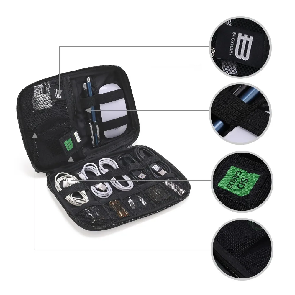 Bagsmart Travel Organizer For Electronic Business Travel Bag Large Capacity
