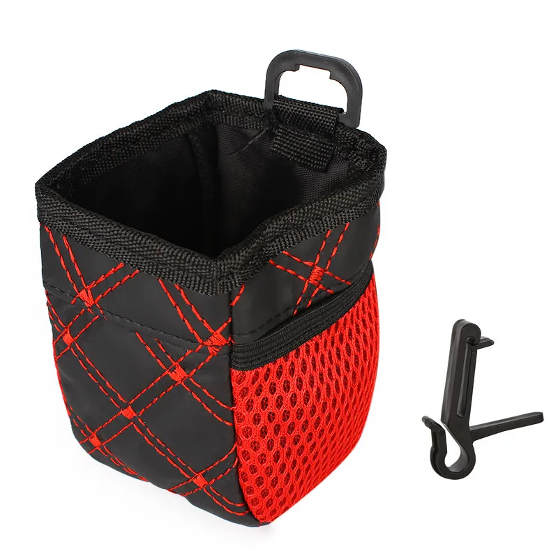 Универсальная красная сетчатая автомобильная сумка для хранения на выходе, держатель для телефона, карманный органайзер, автомобильный Стайлинг, автооценка