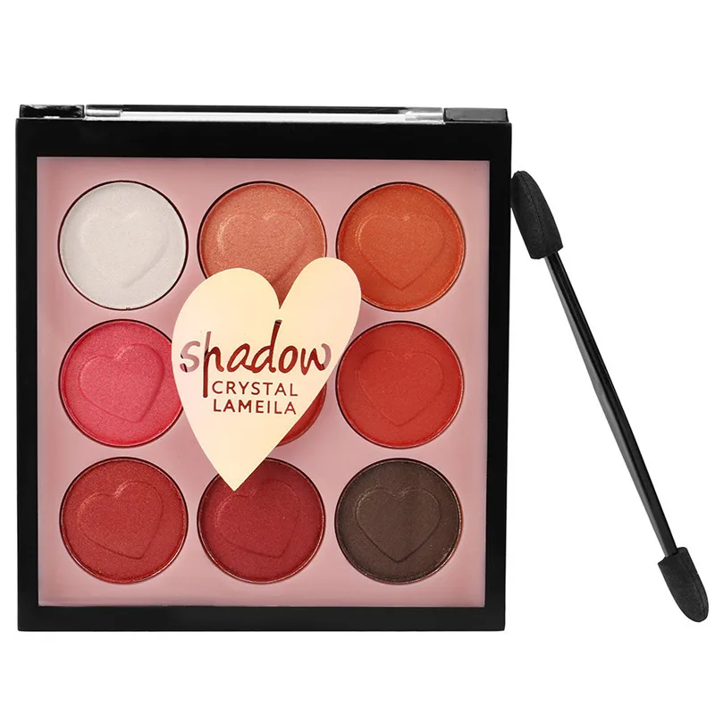 Makeupp, 9 цветов, перламутровые блестящие тени для век, пудра, палитра теней для век, палитра блестящих цветов, яркие мерцающие матовые, водонепроницаемые, для глаз