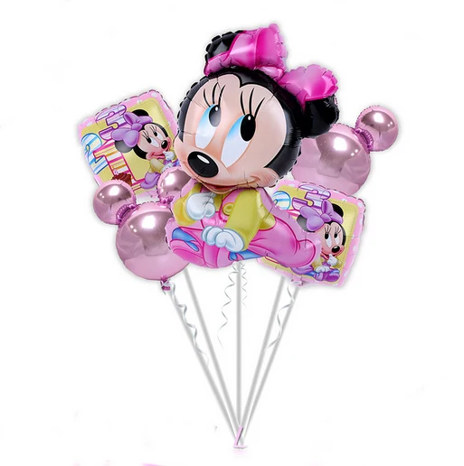 Us 299 35 Off5pcs Mickey Minnie Mouse Foil Balloons Lot Helium Latex Globos Baby Shower Birthday Party Wedding Decoration Supplies Kids Toys In