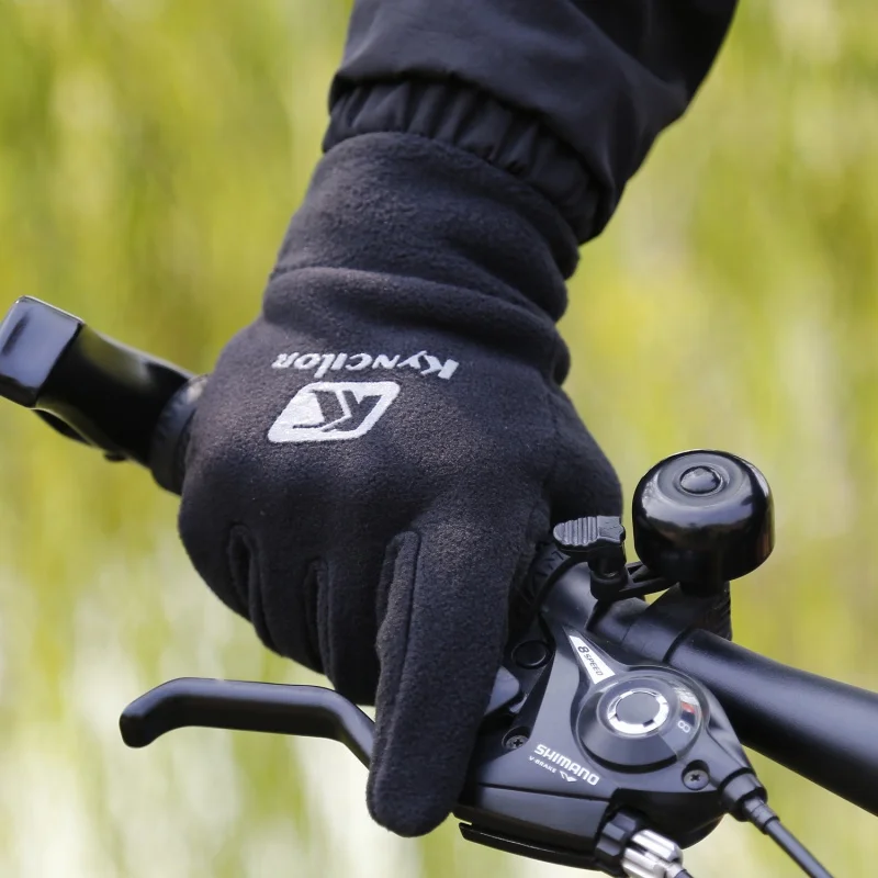 Спортивные водонепроницаемые флисовые перчатки для мужчин и женщин, перчатки для катания на лыжах, ветрозащитные теплые перчатки с сенсорным экраном, перчатки для катания на велосипеде и сноуборде