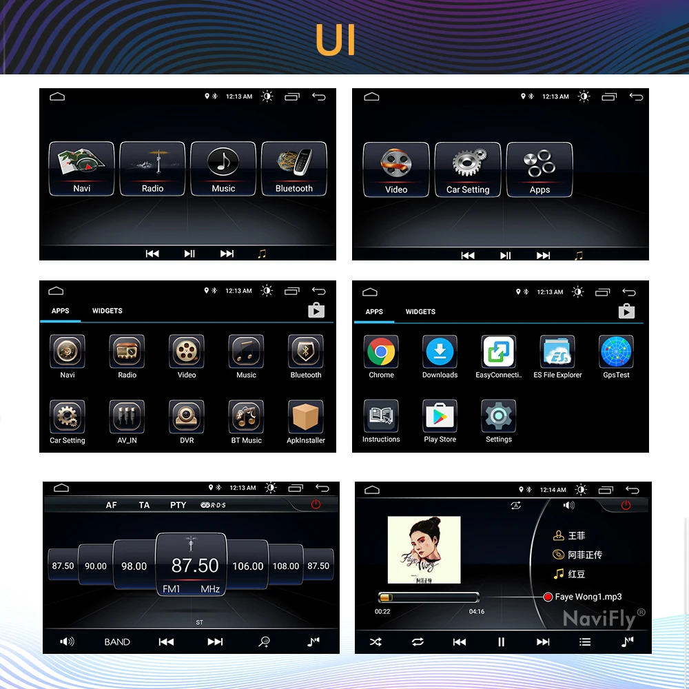Excellent NaviFly Android 8.1 car multimedia player for Dacia/Sandero/Duster/Captur/Lada/Xray2 Logan2 car radio player with WIFI 31