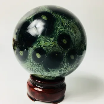 

50mm Amazing Natural peacock eye sphere Very beautiful natural Quartz Crystal Rock Energy Mineral Specimen