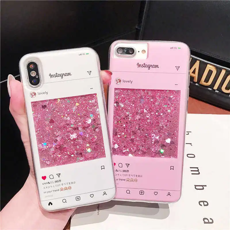 Perfume Bottle Flamingo Unicorn Dynamic Quicksand Glitter Phone Case For Iphone 7 8 X Xs Max Xr 5 5s Se 6 6s 8 7 Plus Cover Case Fitted Cases Aliexpress