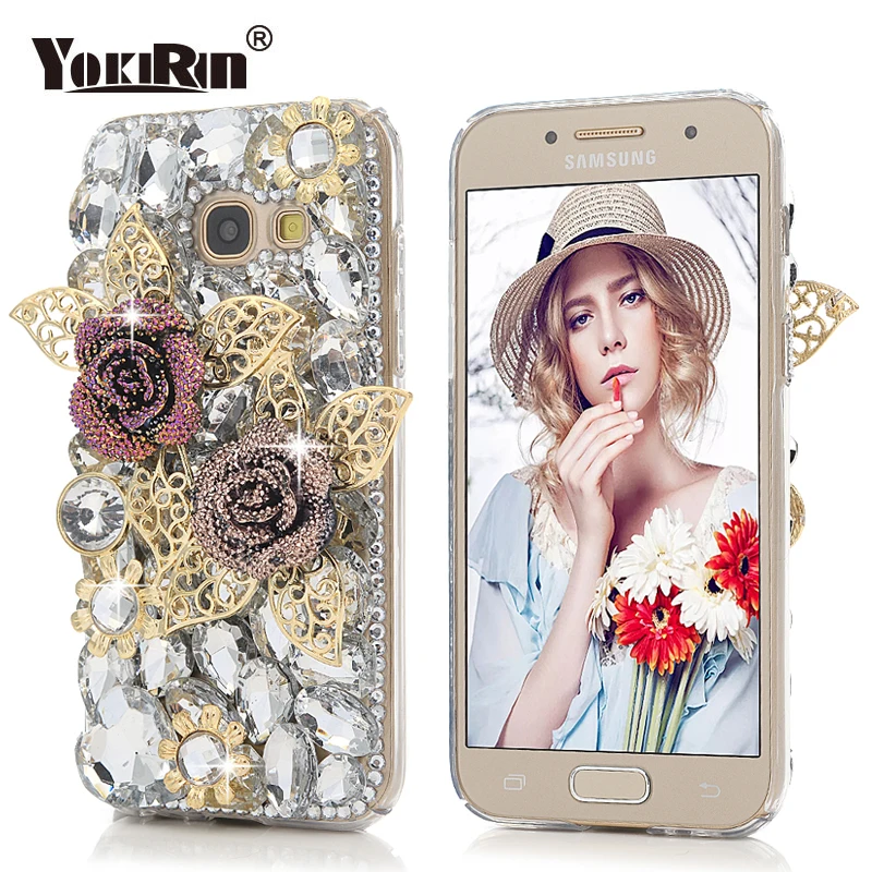 YOKIRIN 3D со стразами чехол для samsung Galaxy Note 8 S8 плюс A3 A5 J3 J330 J5 J530 2017 Bling С кристалалми и