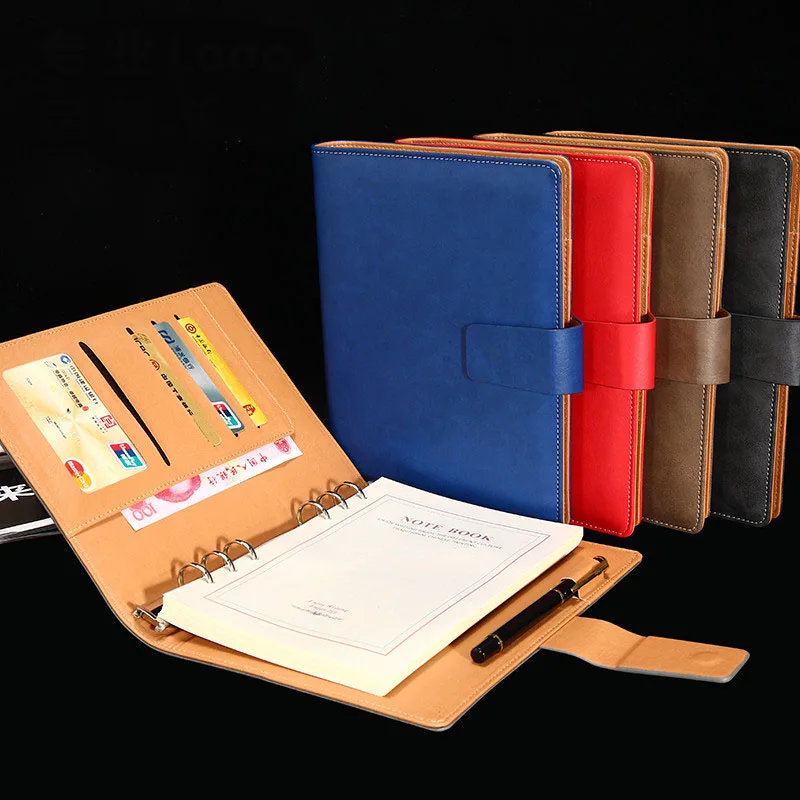 

Customized Logo Notebook A5 Loose-leaf Cover Business Notebook Printed Inner Page Custom-made Simple Writing Diary