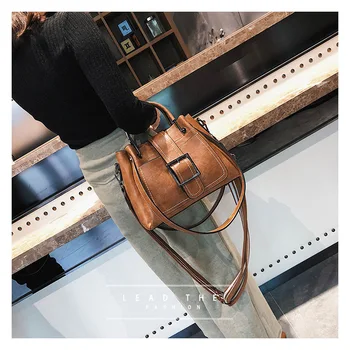 

WxfbBaby Quality luxury Multi-function women bag brown pink hasp evening bags 2019 Ladies cow leather handbags-cross body bags