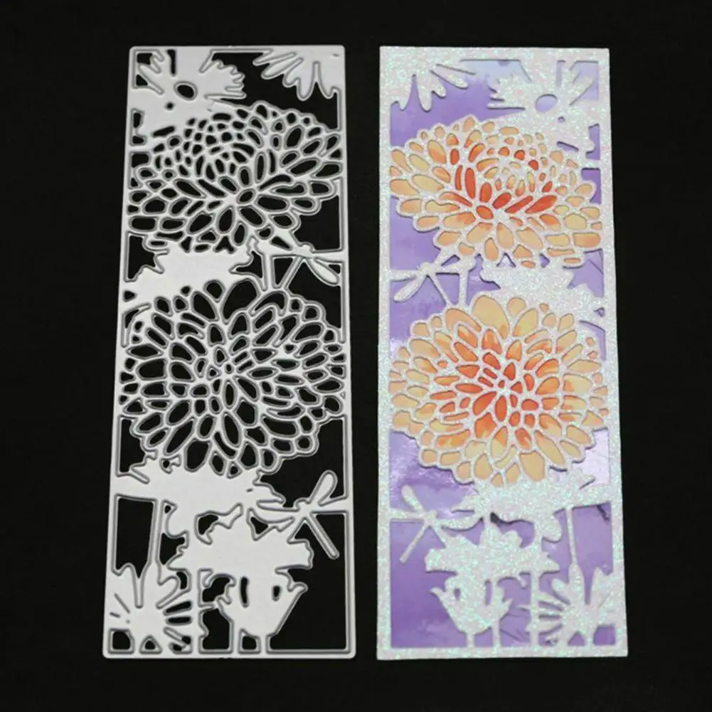

1 Pcs 5cm x 15cm Flower Metal Cutting Dies DIY Scrapbooking Embossing Paper Cards Album Stencil Making Decor mallen en stansen