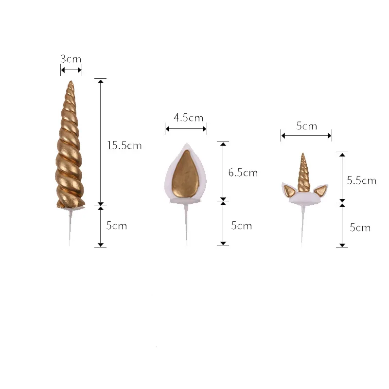 WEIGAO 1 шт Единорог партии рога единорога торт Toppers День рождения торт Топпер кекс украшения Baby Shower вечеринок