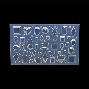 Billig Mixed Formen 3D Acryl Form Für Nagel Kunst Dekorationen Silikon Formen Nail Art Vorlagen Muster Form Nägel Kunst Salon DIY Design